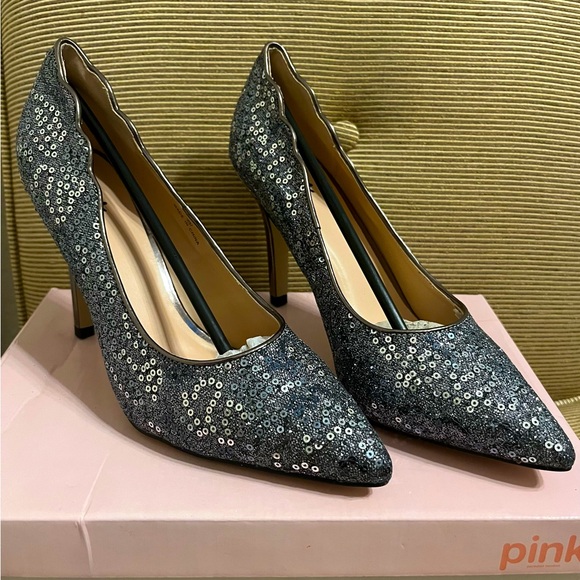 🔥NWT - Pink Paradox London “Alexis” Pewter/Embellished Pumps - Size 8.5 - Picture 9 of 13